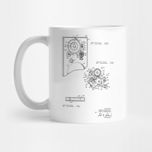 Driving and supporting means for high speed printing drum Vintage Patent Hand Drawing Mug